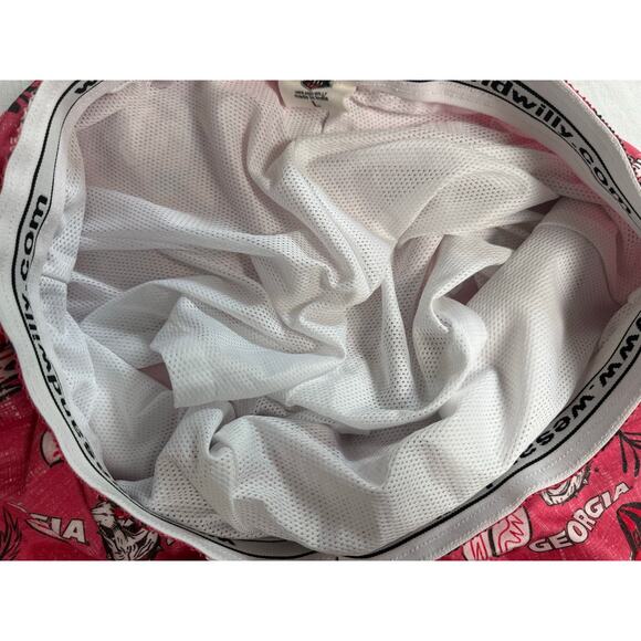 Wes and Willy‎ Georgia Bulldogs Swimtrunks - Red Mens LARGE - Picture 8 of 12